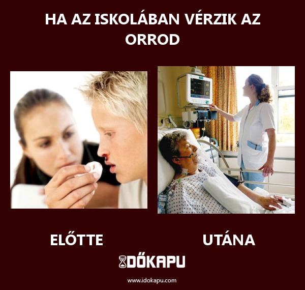 Ha az iskolában vérzik az orrod
 
 title=