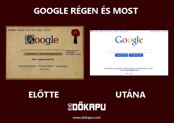 Google régen és most 
 
 title=