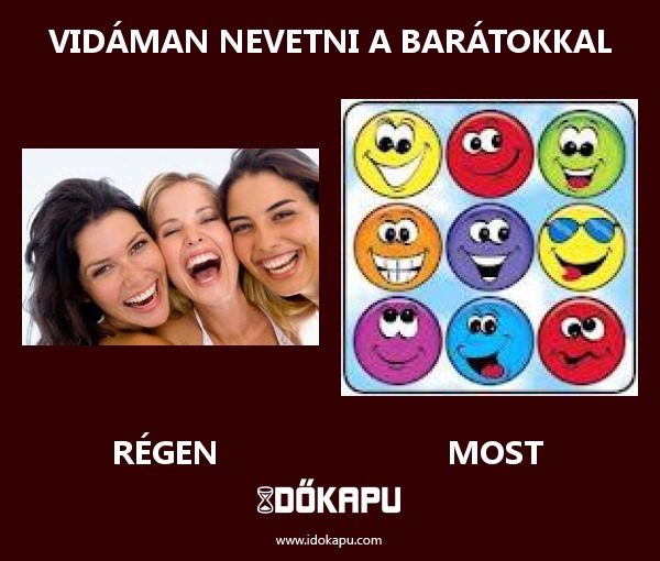 vidáman nevetni a barátokkal
title=