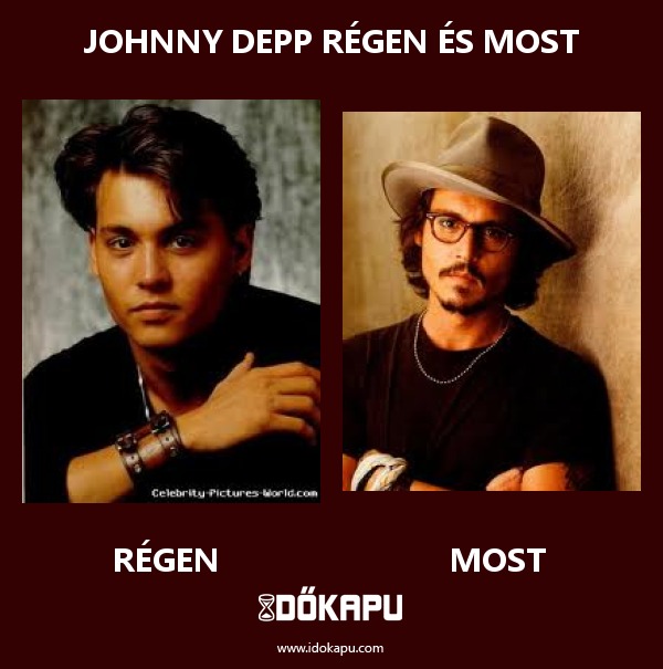 Johnny Depp régen és most
 
 title=